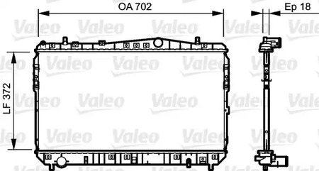 Радиатор системы охлаждения VALEO 735159