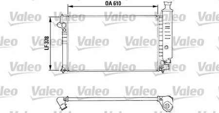 Радиатор системы охлаждения VALEO 810919