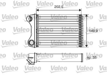 Радиатор отопителя VALEO 812211