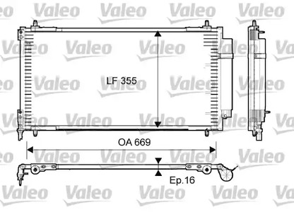 Радиатор кондиционера VALEO 814065