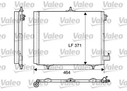 Радиатор кондиционера VALEO 814095