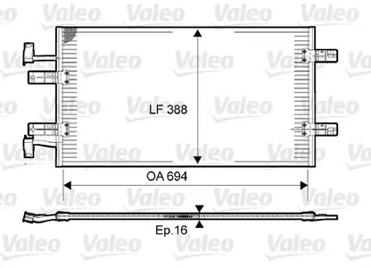 Конденсатор кондиционера VALEO 814171
