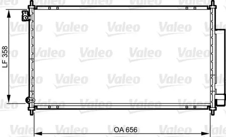 Конденсатор кондиционера VALEO 814242