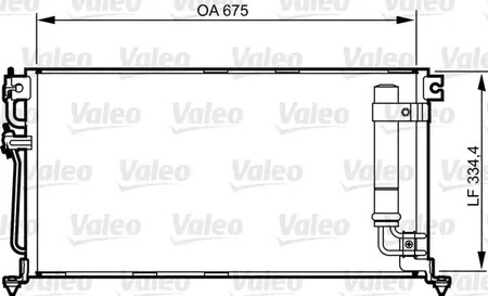 Радиатор кондиционера VALEO 814273