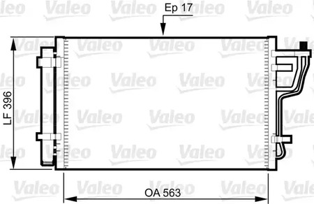 Радиатор кондиционера VALEO 814351