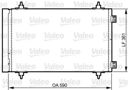 Радиатор кондиционера VALEO 814366