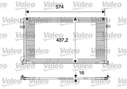 817577 VALEO Радиатор кондиционера