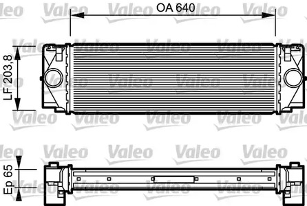 Радиатор интеркулера VALEO 817994