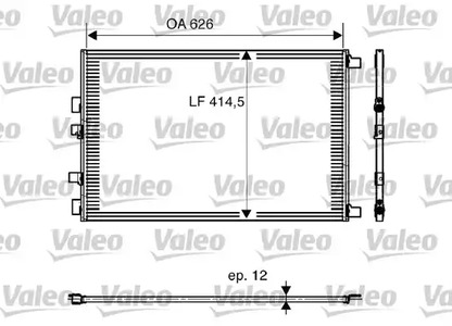 Конденсатор кондиционера VALEO 818002
