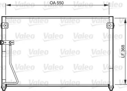 Радиатор кондиционера VALEO 818085