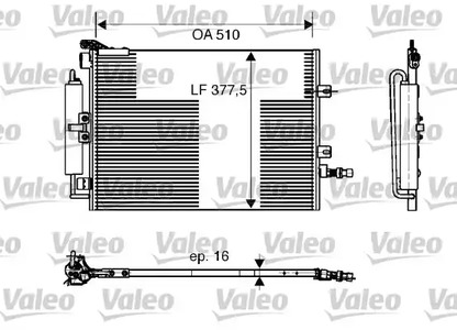 Конденсатор кондиционера VALEO 818165