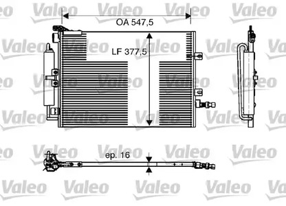 Конденсатор кондиционера VALEO 818166