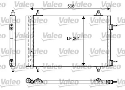 Радиатор кондиционера VALEO 818170