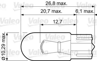 Фото 1 032213 VALEO Лампа накаливания