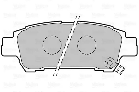 301542 VALEO Тормозные колодки