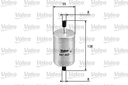 587002 VALEO Фильтр топливный