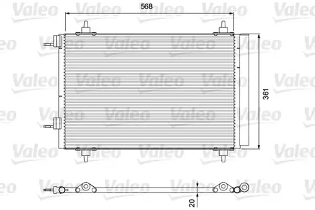 Радиатор кондиционера VALEO 818171