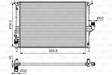 700801 VALEO Радиатор, охлаждение двигателя
