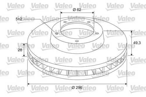 Тормозные диски VALEO 297152
