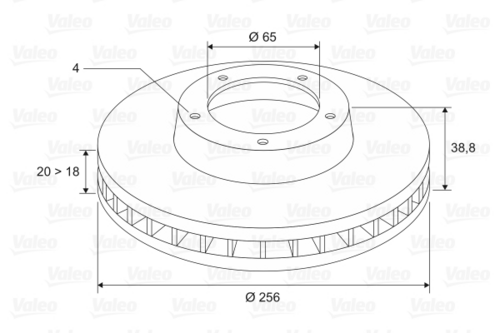 Тормозные диски VALEO 297247