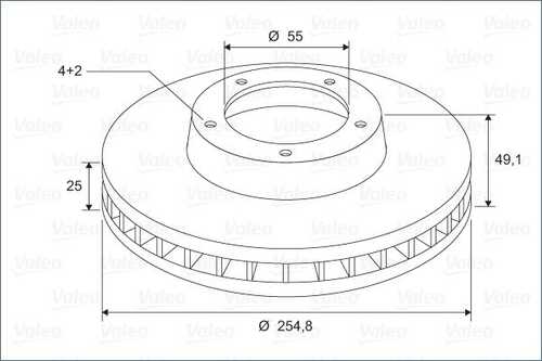 Тормозные диски VALEO 297257