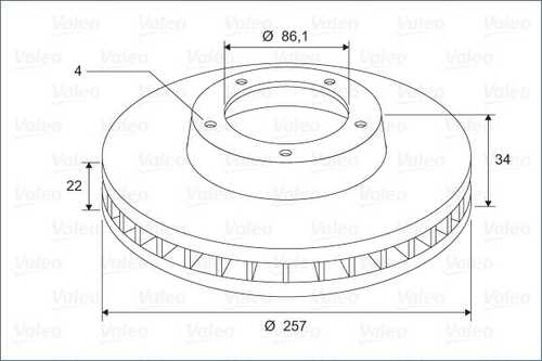 Тормозные диски VALEO 297617