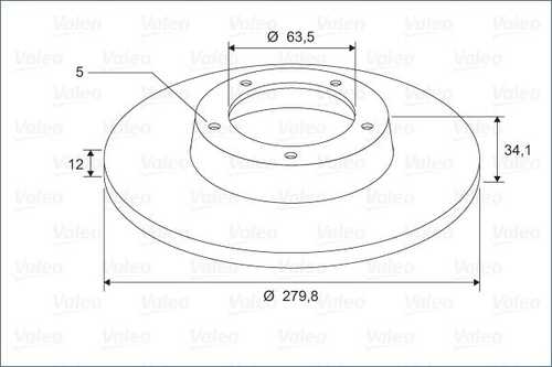 Тормозные диски VALEO 297834