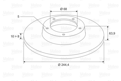 тормозные диски VALEO 297994