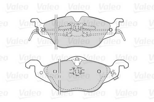 301322 VALEO Тормозные колодки