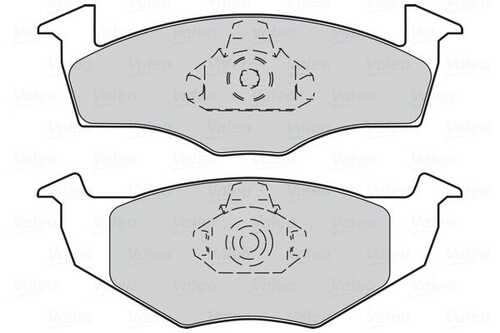 301403 VALEO Колодки тормозные дисковые