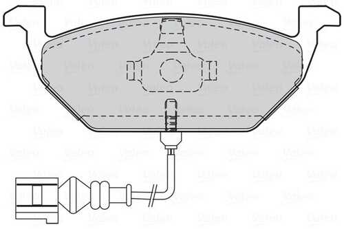 301408 VALEO Тормозные колодки