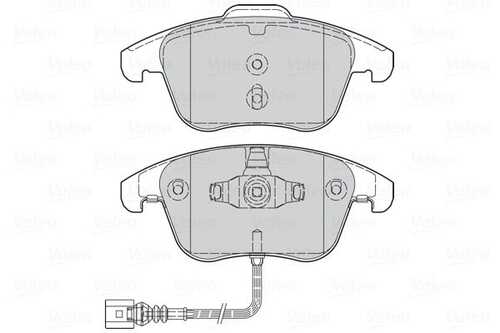 302261 VALEO Тормозные колодки