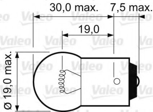 Лампа накаливания VALEO 32221