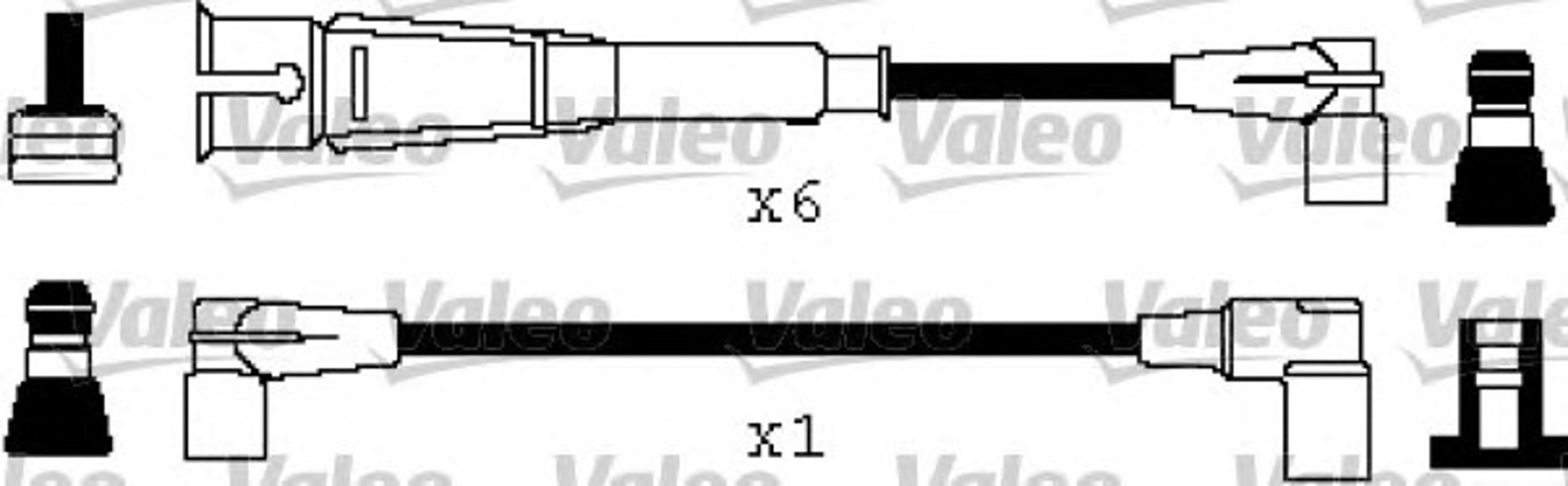 346360 VALEO Комплект проводов зажигания