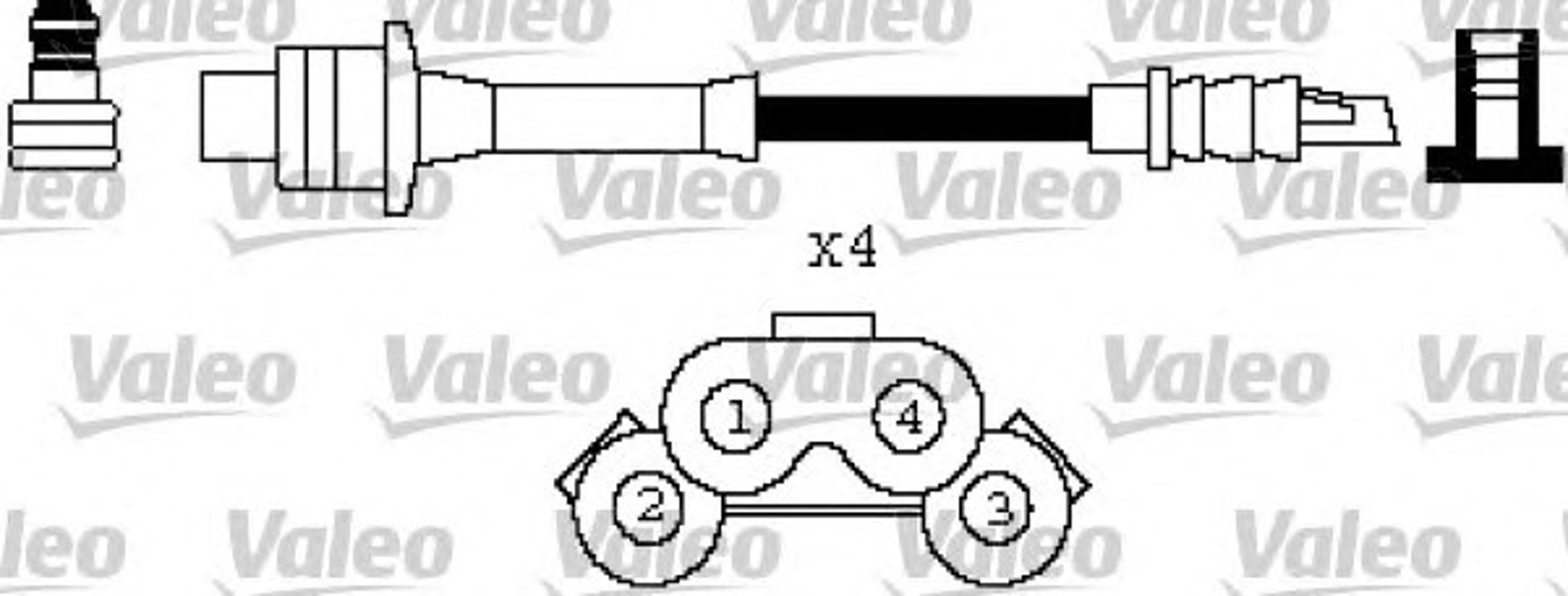 Комплект проводов зажигания VALEO 346429