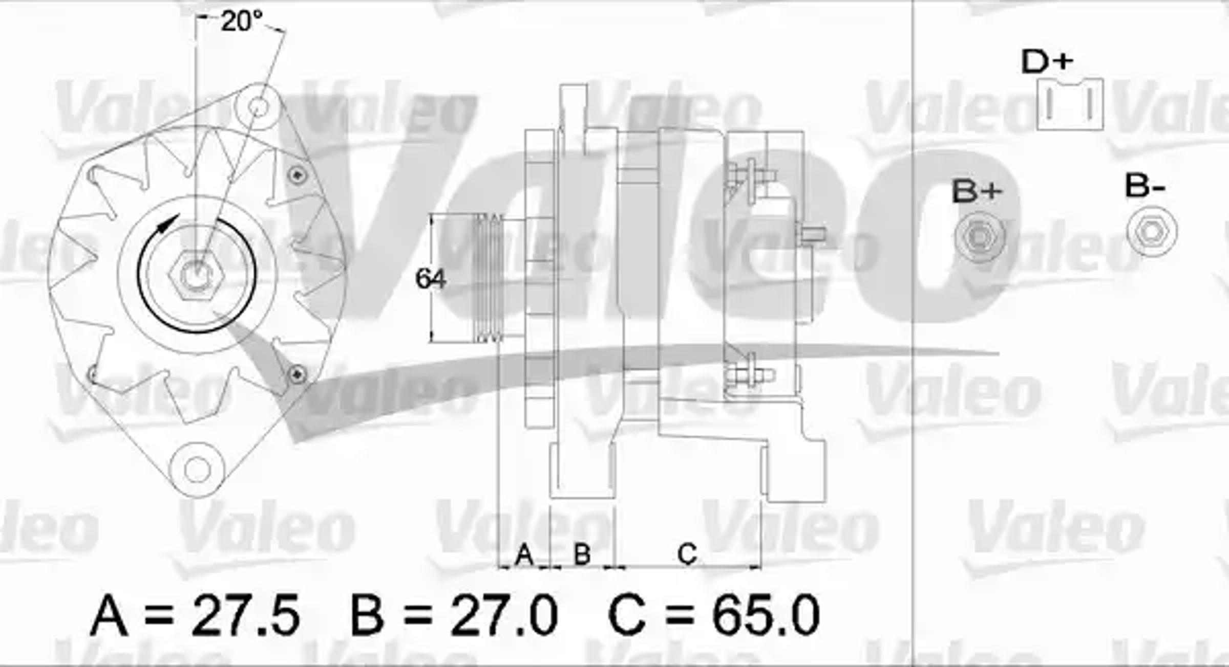 Генератор VALEO 436251