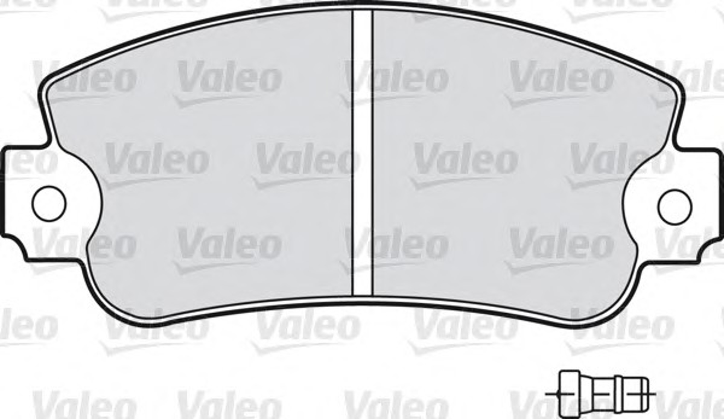 540072 VALEO Комплект тормозных колодок, дисковый тормоз