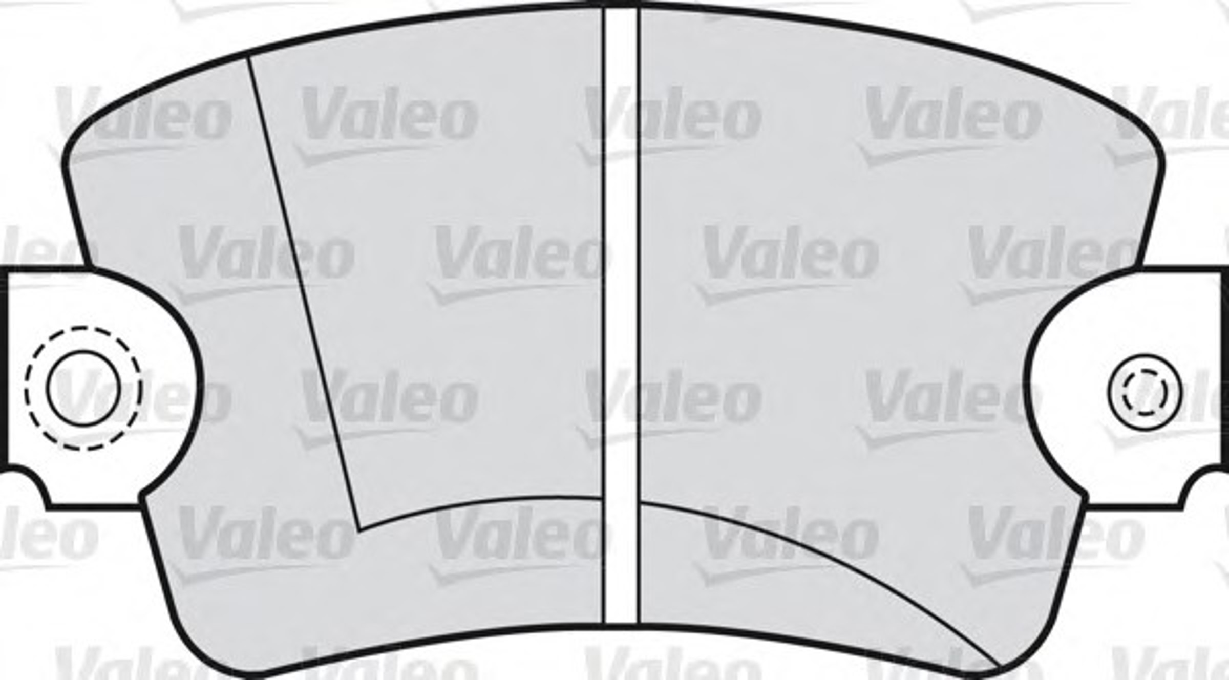 540418 VALEO Колодки тормозные дисковые