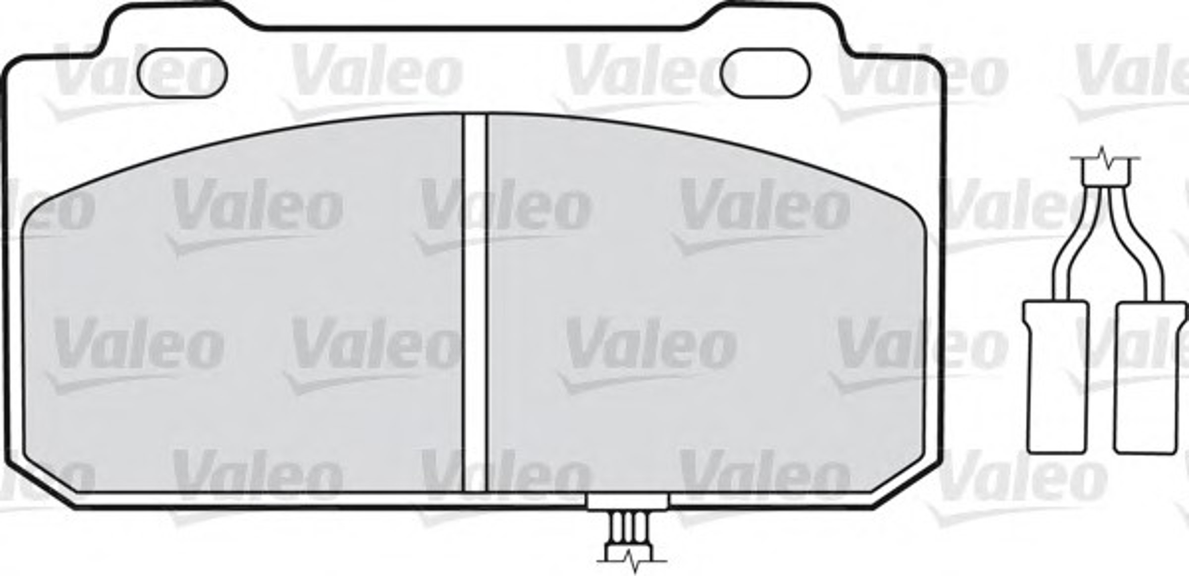 540430 VALEO Колодки тормозные дисковые