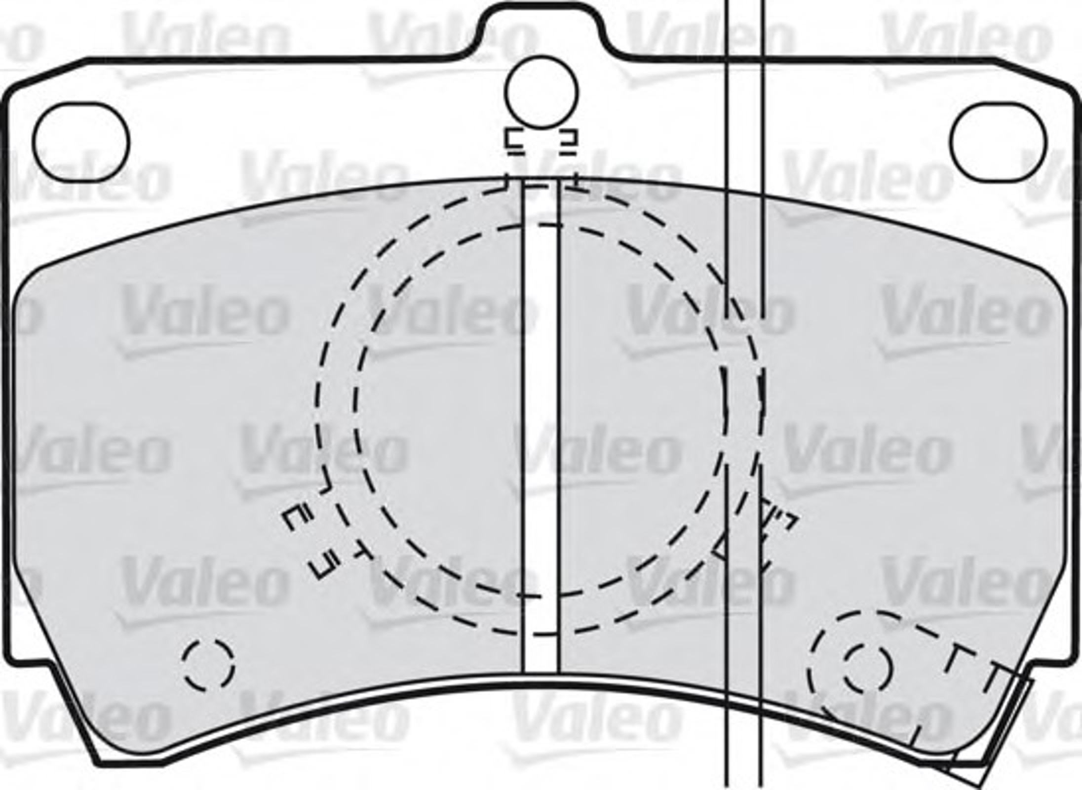 540439 VALEO Колодки тормозные дисковые