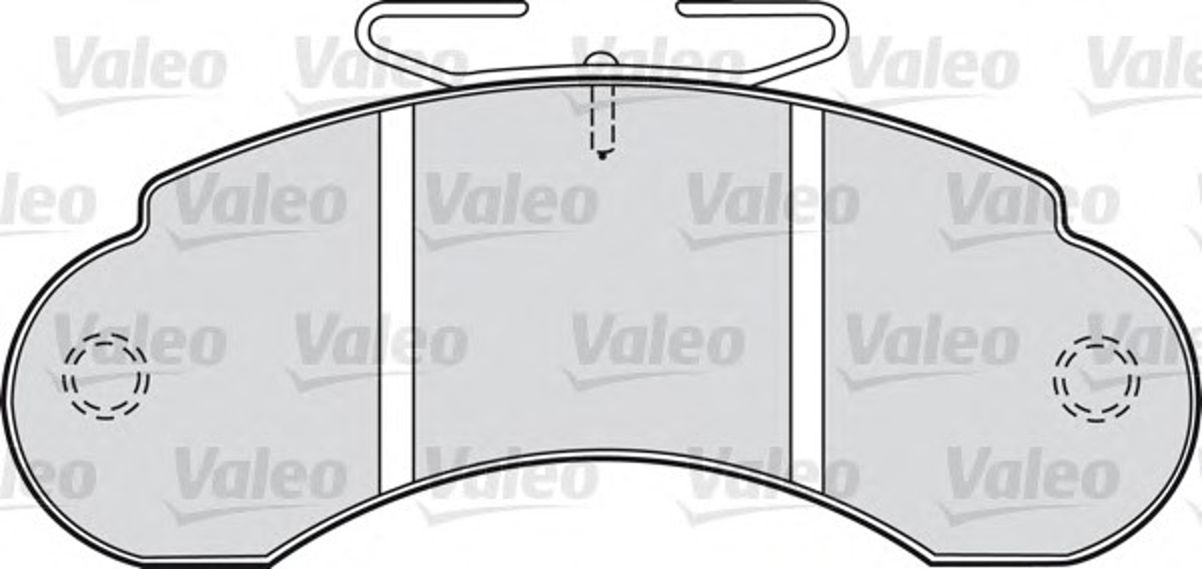 540441 VALEO Комплект тормозных колодок, дисковый тормоз