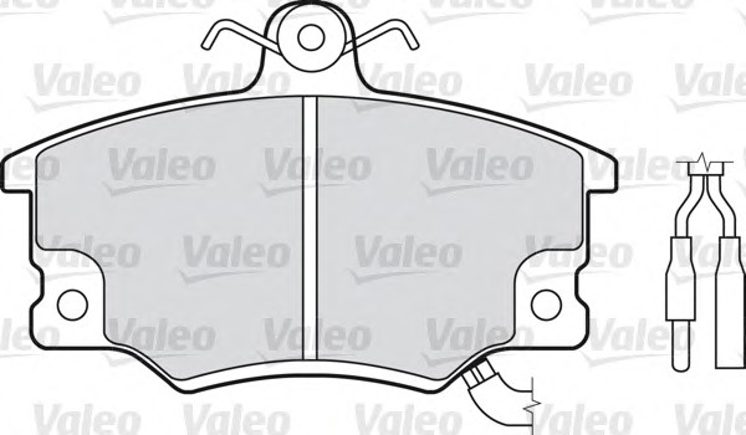 540483 VALEO Колодки тормозные дисковые