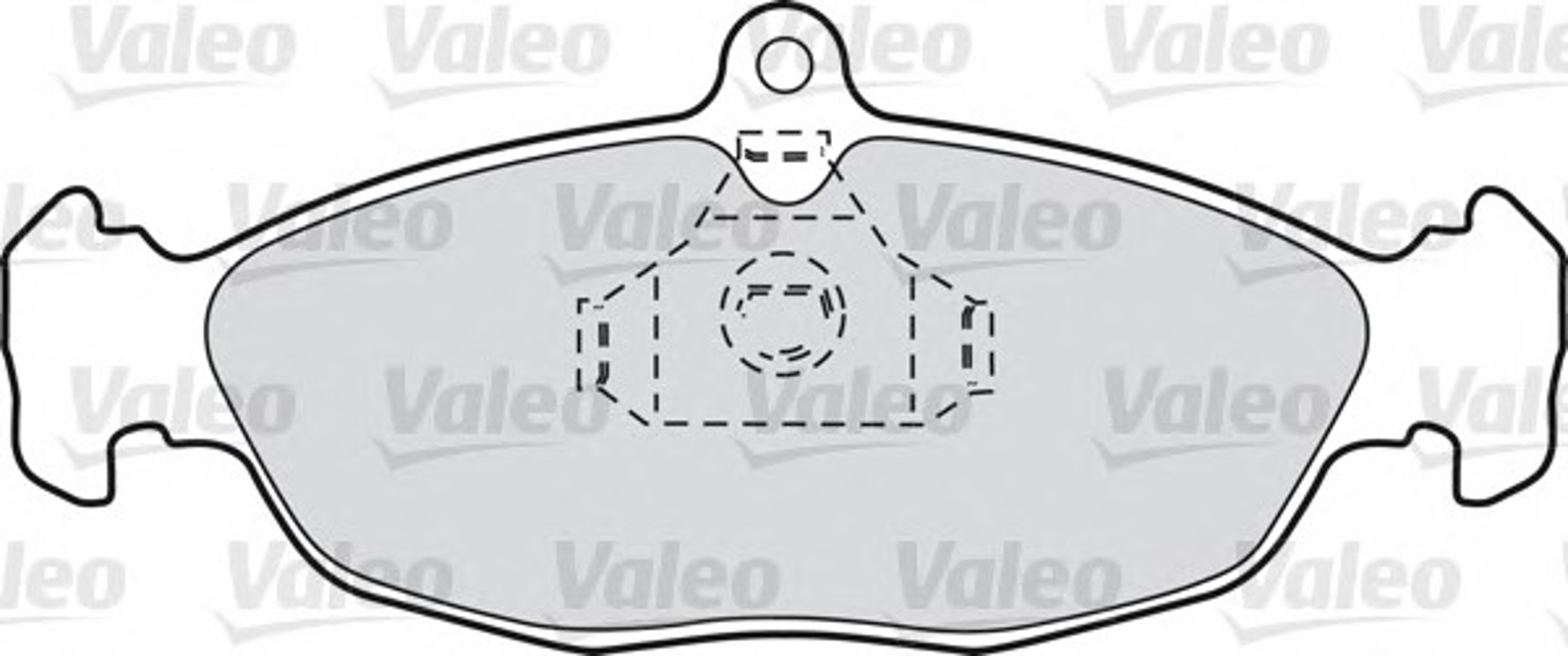 540493 VALEO Колодки тормозные дисковые