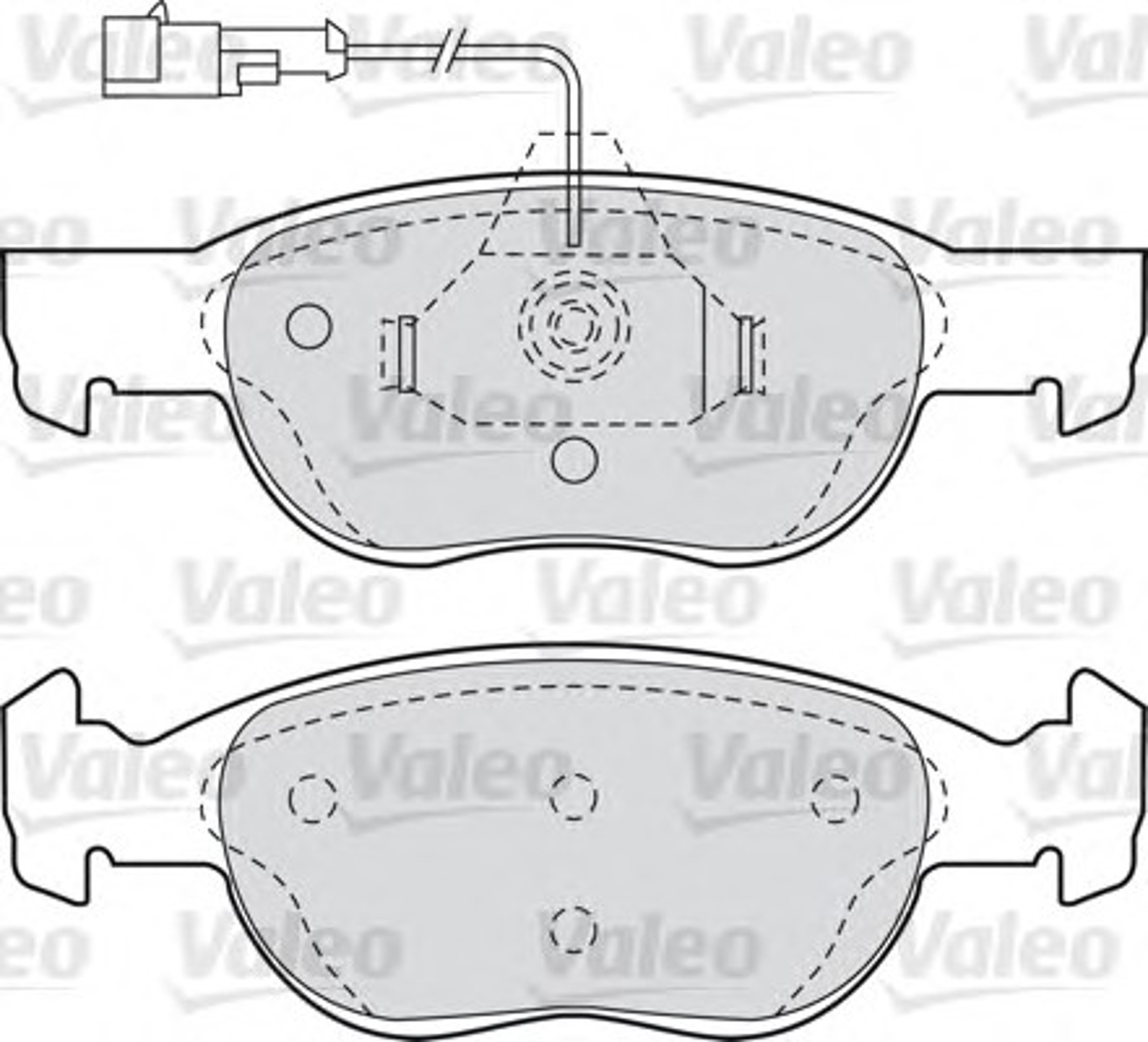 540749 VALEO Колодки тормозные дисковые