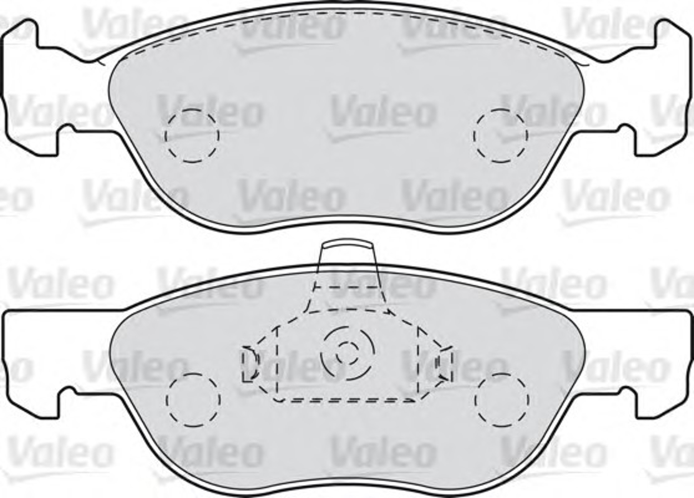 540750 VALEO Колодки тормозные дисковые