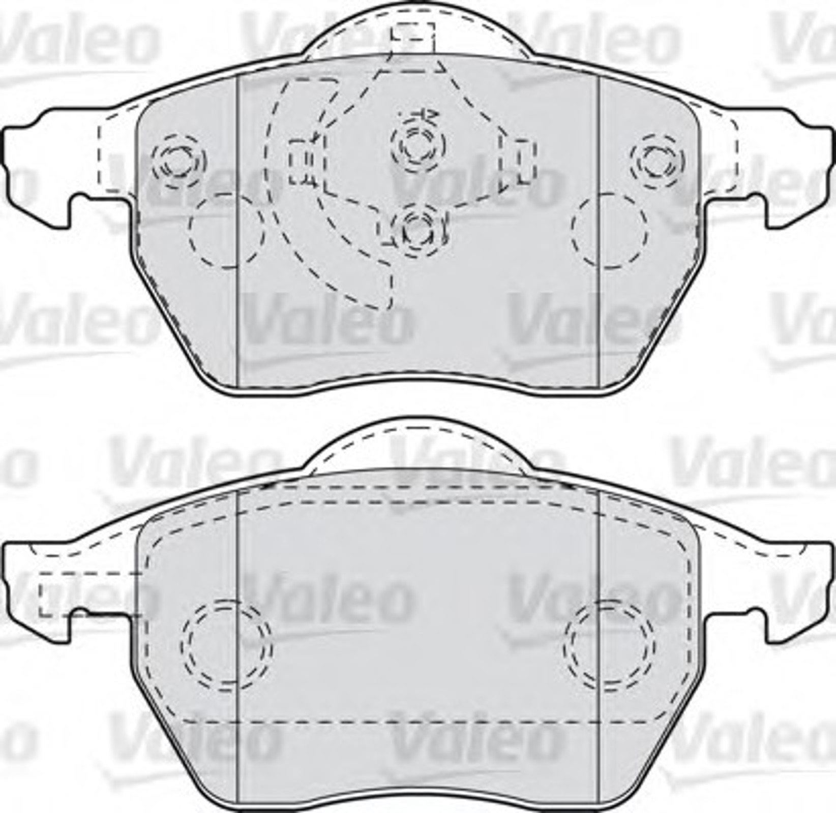 540797 VALEO Колодки тормозные дисковые