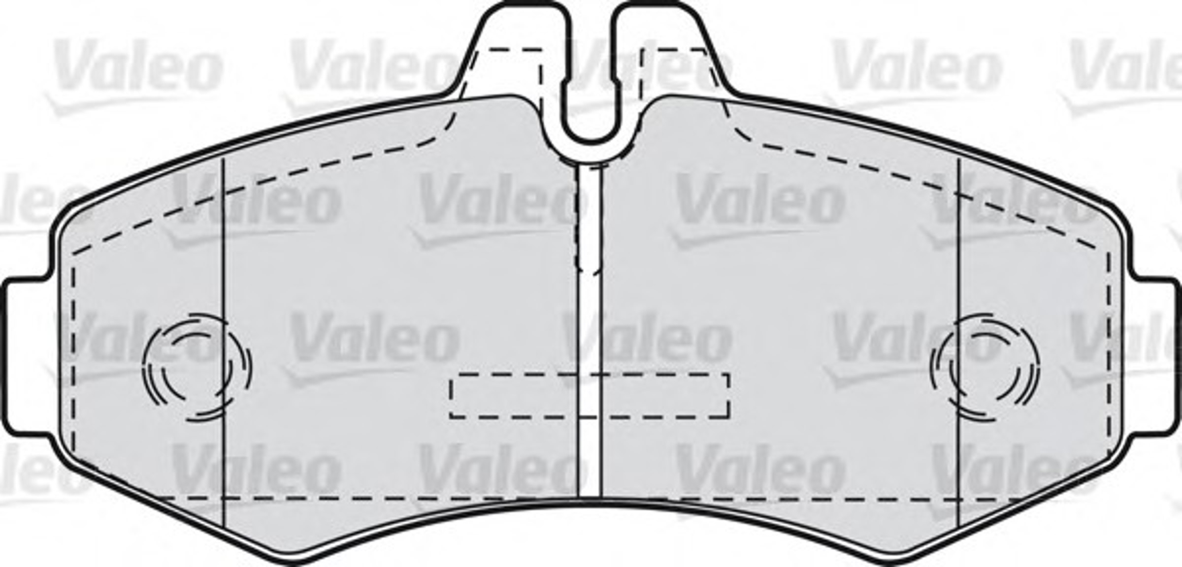 540937 VALEO Комплект тормозных колодок, дисковый тормоз