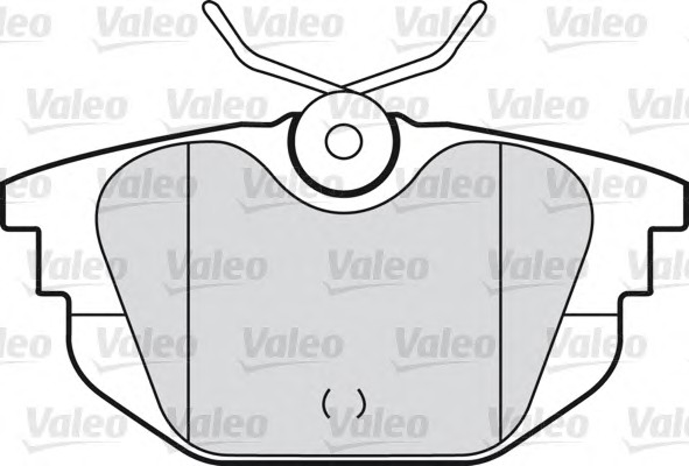 540968 VALEO Комплект тормозных колодок, дисковый тормоз