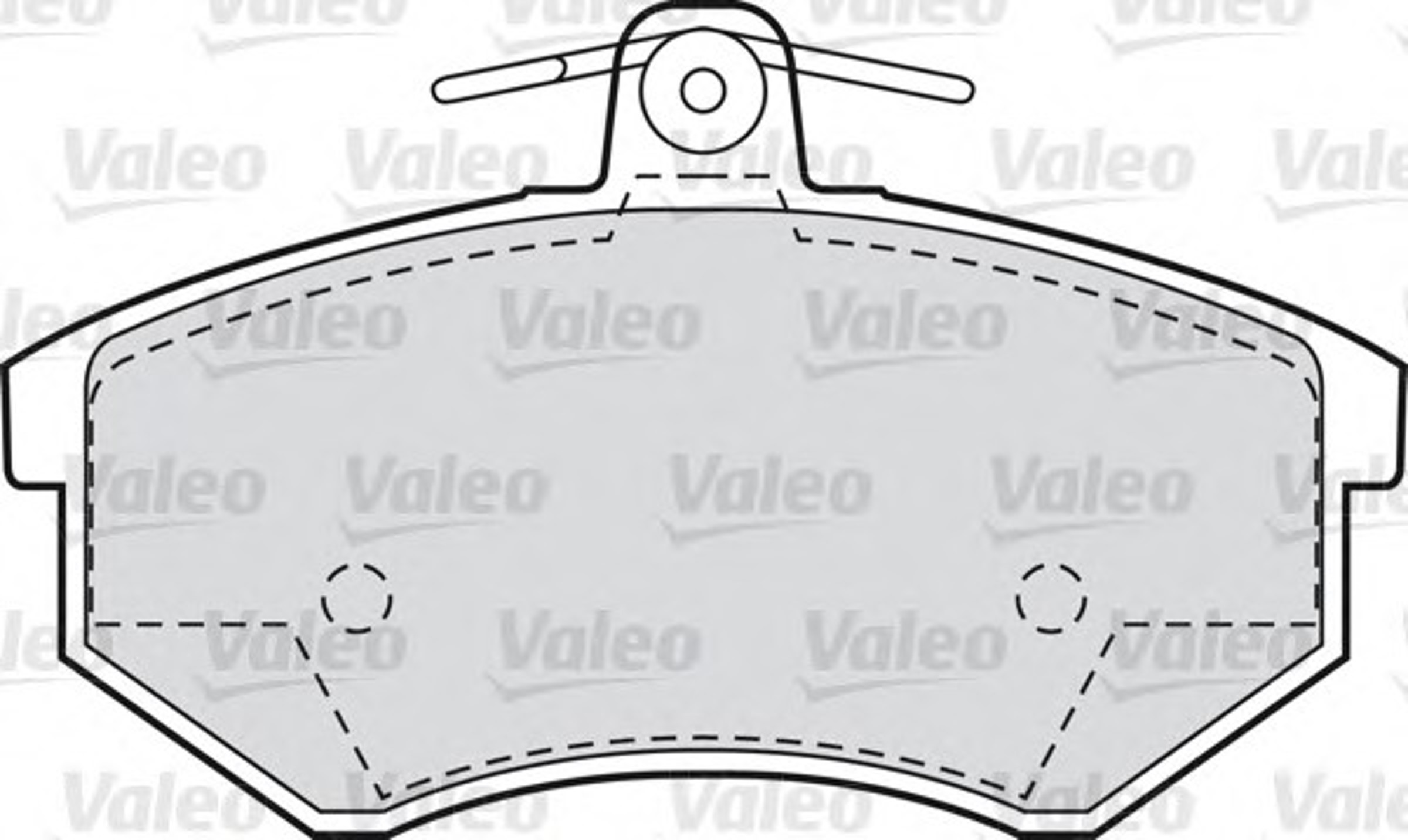 551658 VALEO Колодки тормозные дисковые