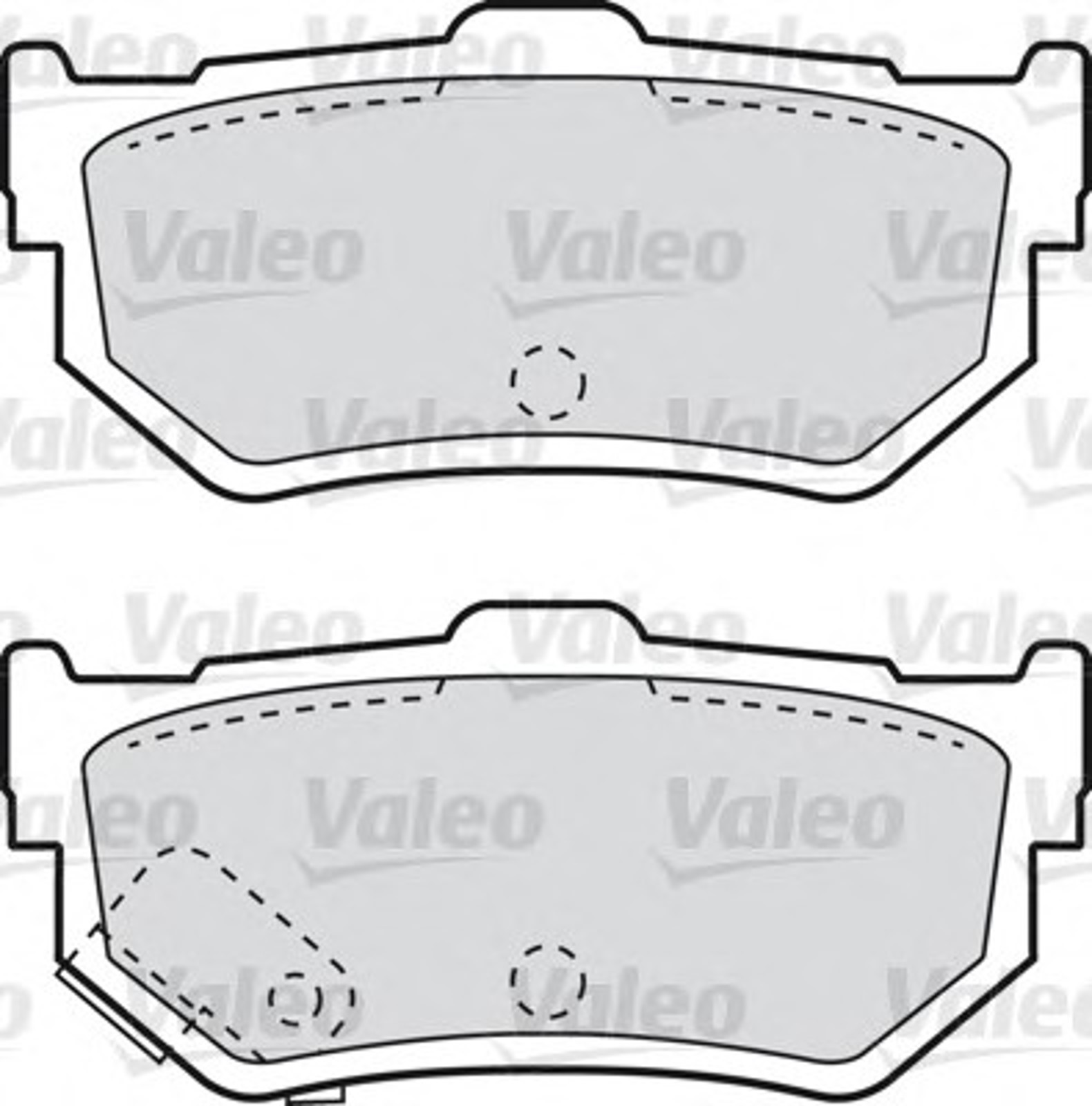 551695 VALEO Комплект тормозных колодок, дисковый тормоз